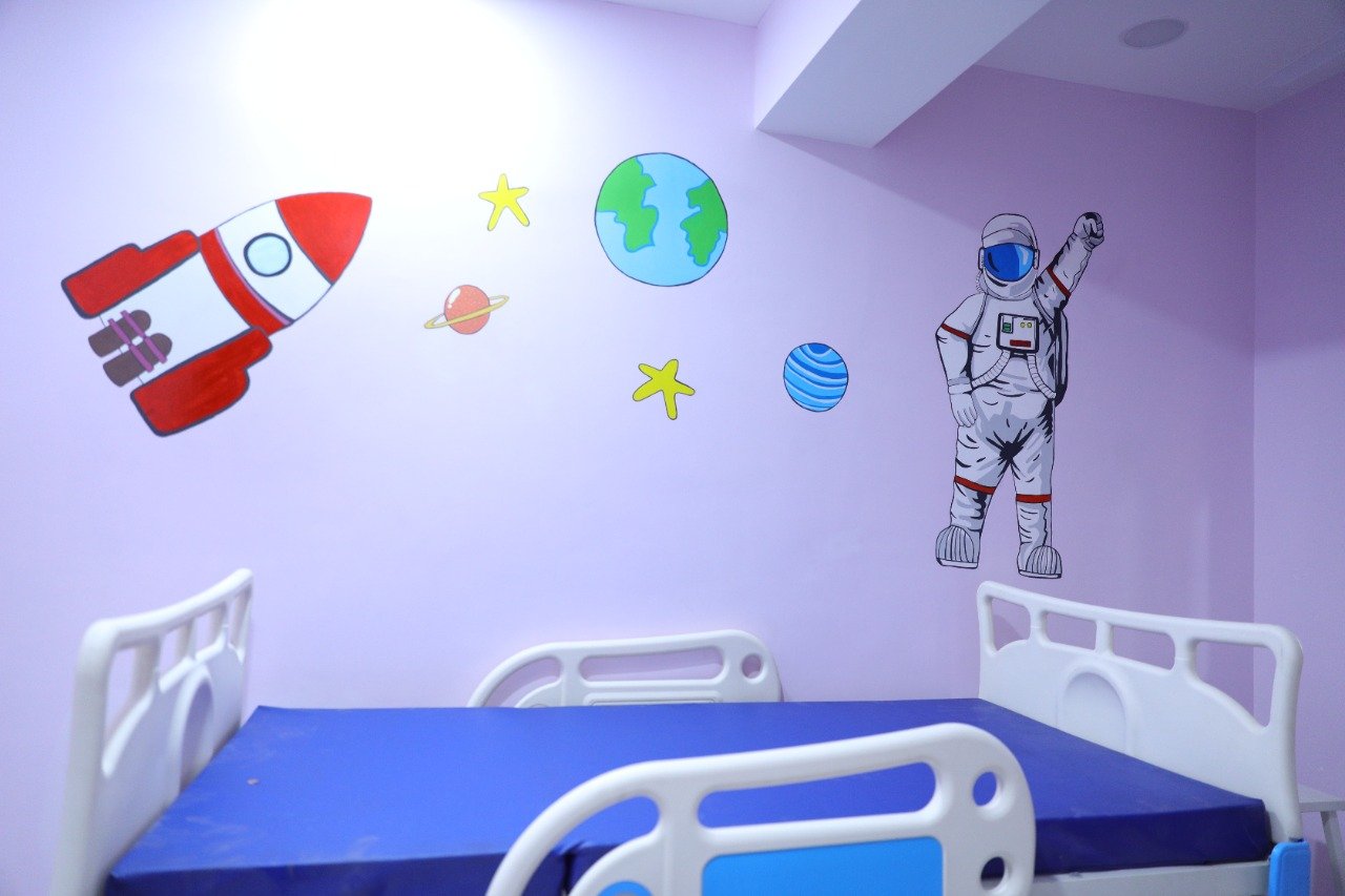 Child-friendly pediatric care at Sunrise Children Hospital